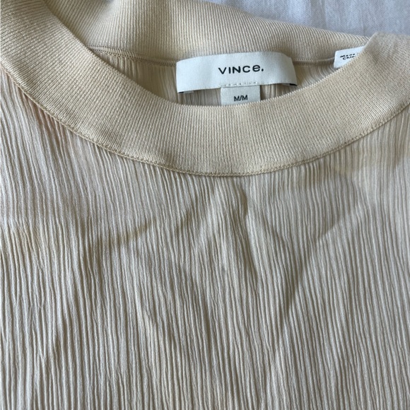 Vince Rib-Flutter Silk Top - Picture 5 of 8